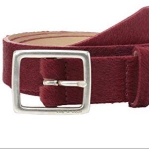 Rag and bone red boyfriend belt